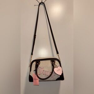 🆕WT✅ JUICY COUTURE ANGEL URBAN HERITAGE BOWLER W/Crossbody strap ✅👉🏾NEVER USE